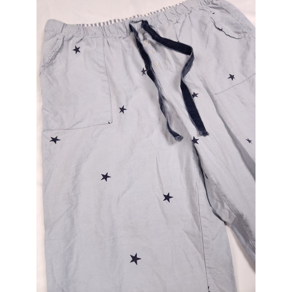 Aerie X-Large Blue Star Pajama Pants Velvet Waist‎ Drawstring - Picture 3 of 10